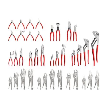 Tekton Gripping, Cutting, Locking, and Mini Pliers Set (38-Piece) PLR99021